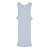 Americana Cotton Tank Top 7165 - høj udskæring - Lys Aqua