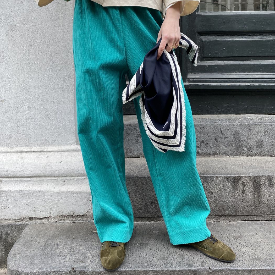 May Pants - Emerald Green Corduroy