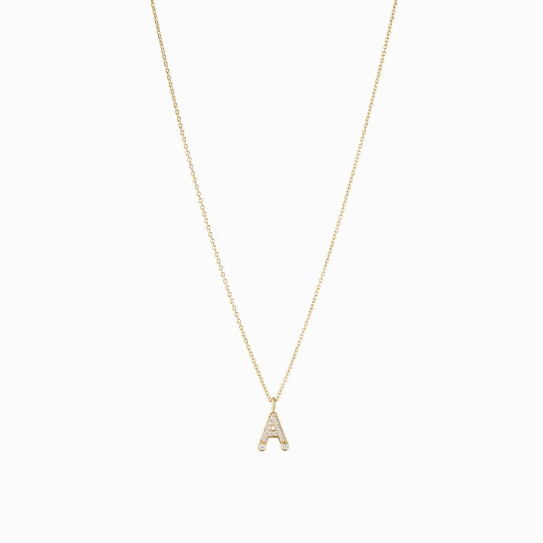 Simple A Necklace