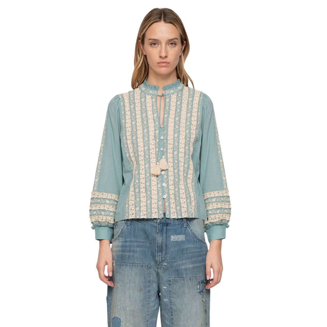 Kirsten Print Top - Blå