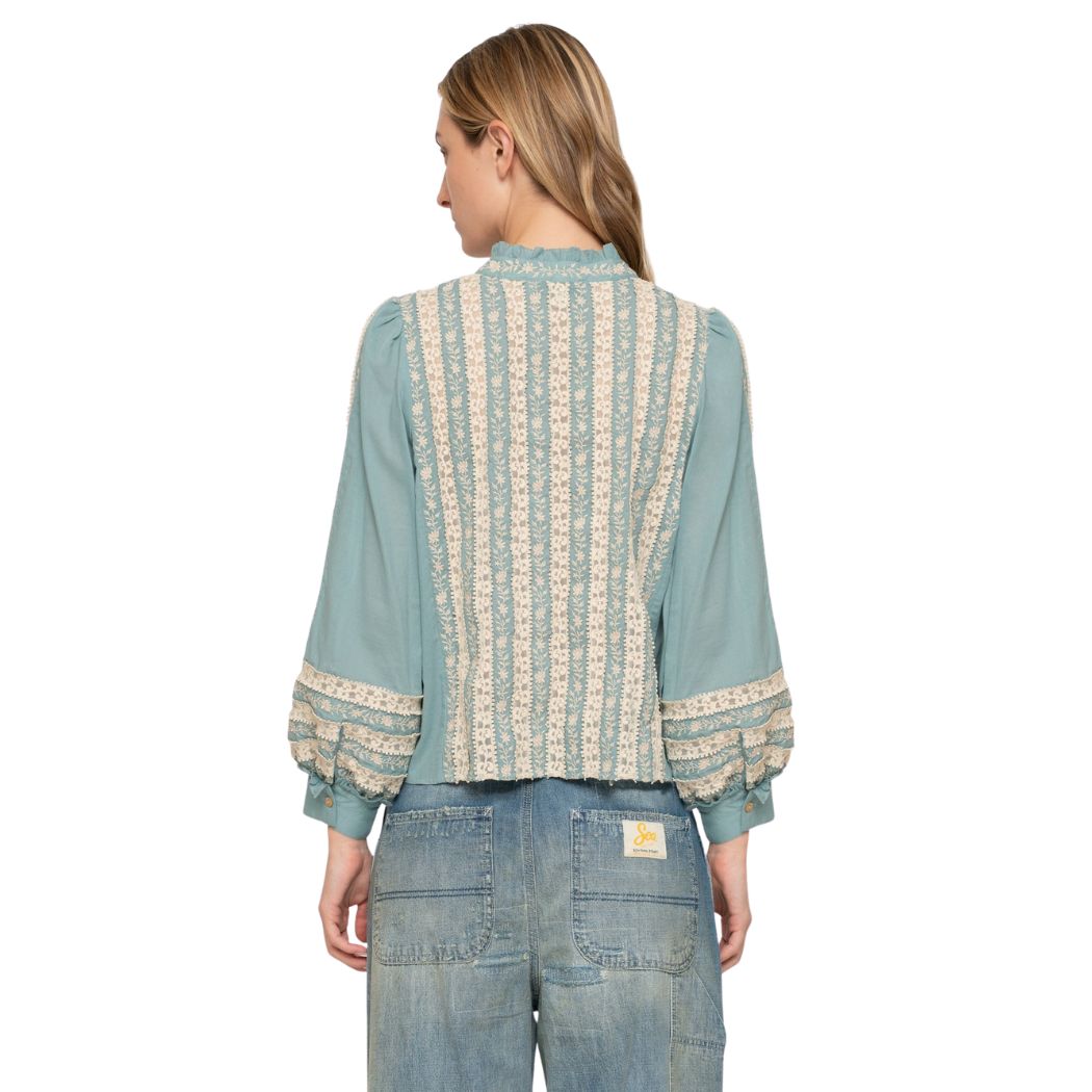 Kirsten Print Top - Blå