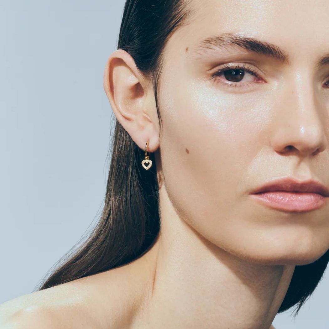 Lettre de Mini Coeur - Earring