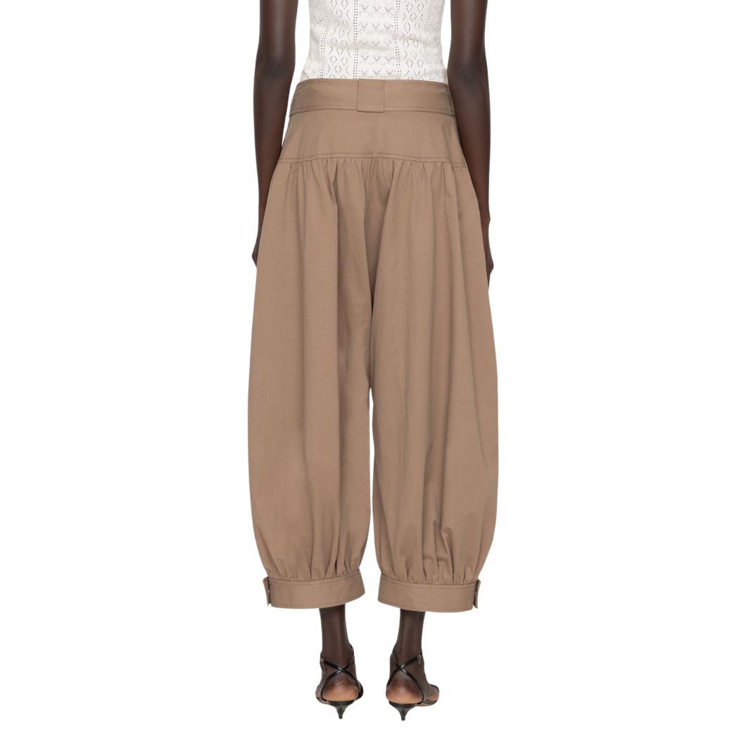 Lois Twill bukser - Taupe