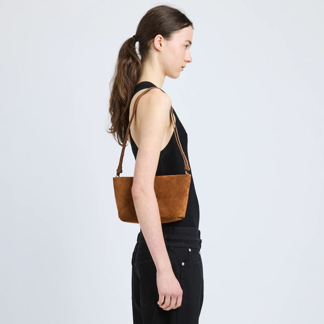 Suede Bond Bag - Saddle