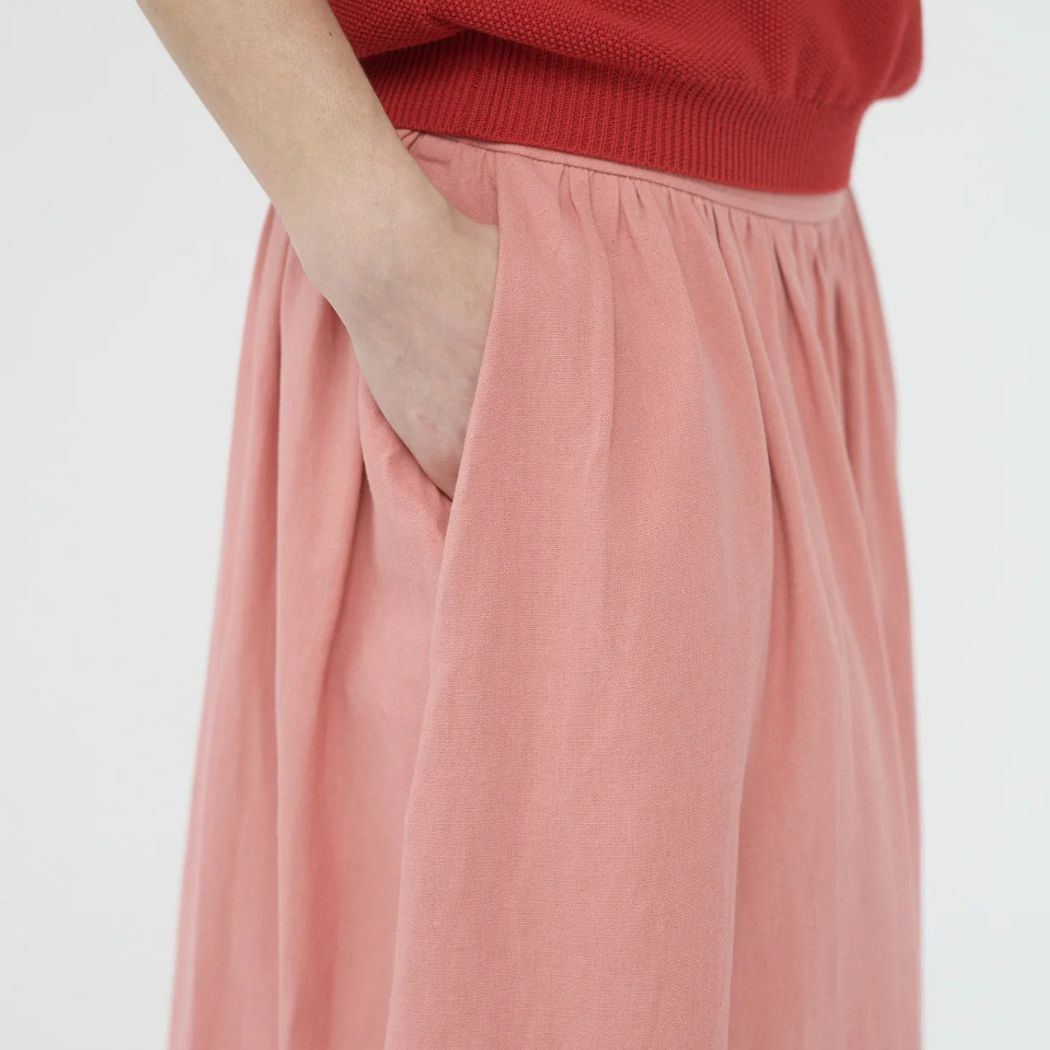 Linen skirt - Raspberry