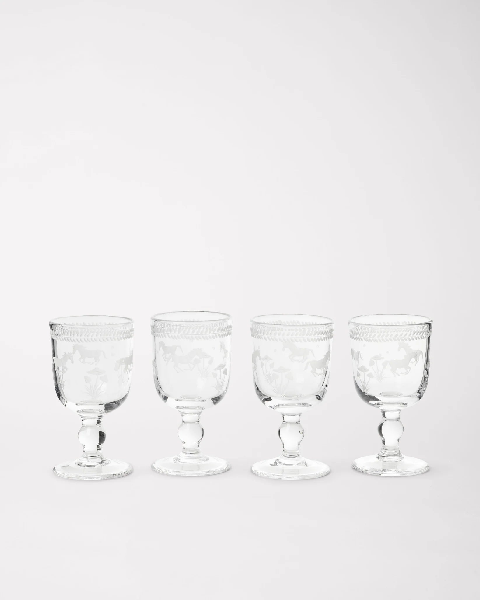 Barbro Vinglas - Mushroom - Set of four