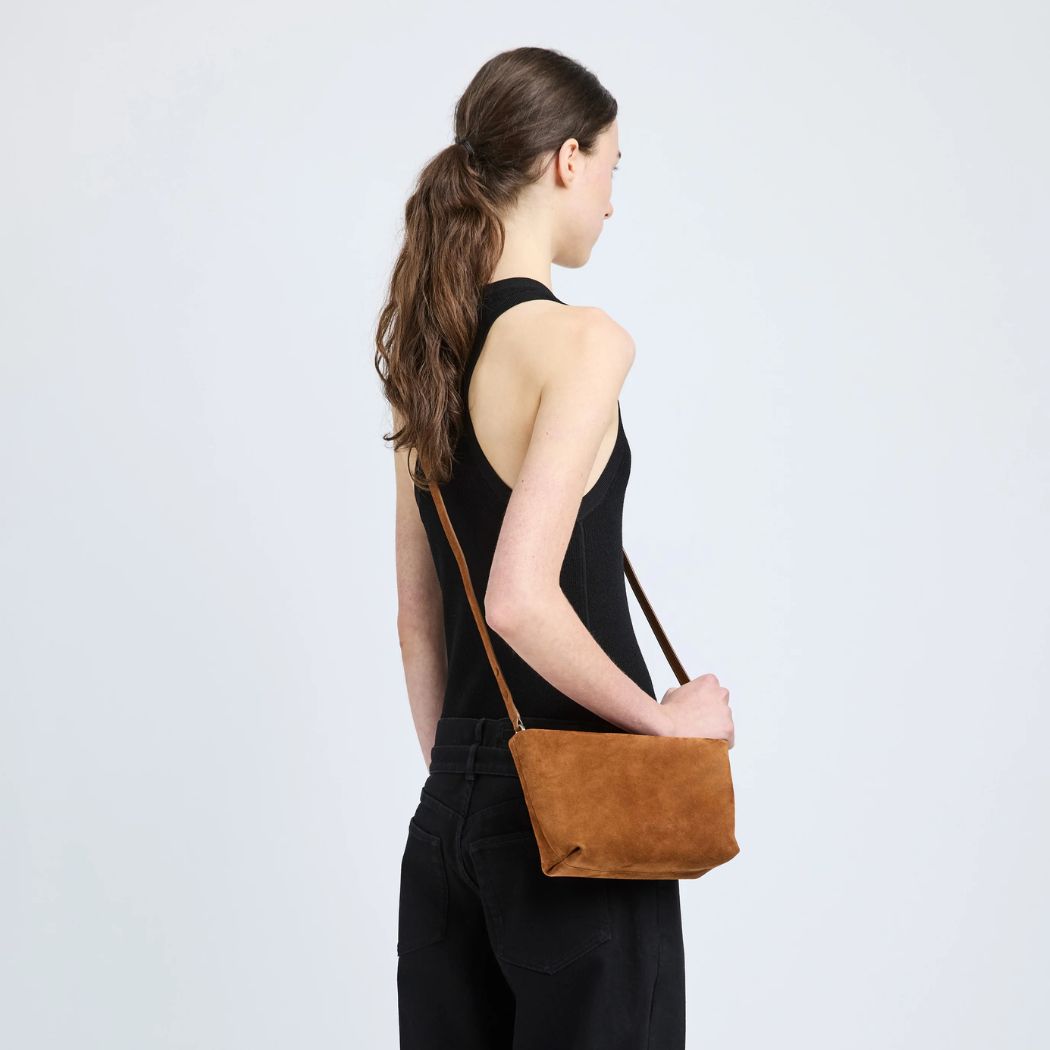 Suede Bond Bag - Saddle