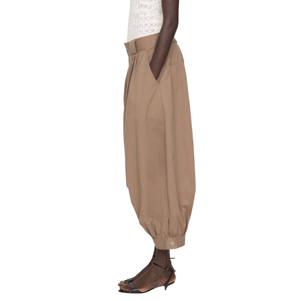 Lois Twill bukser - Taupe