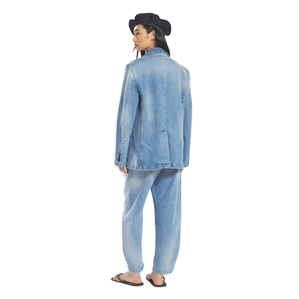 Blazer - Silvano Paro Cielo - Denim Blå