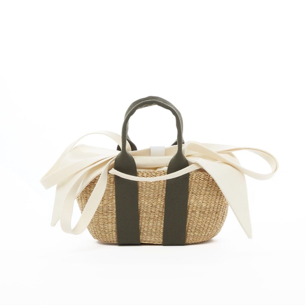 Mini George - Natural x Kaki Handle