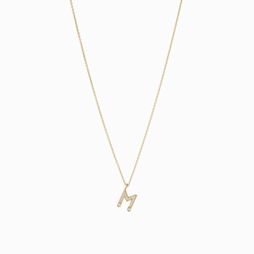 Simple M Necklace