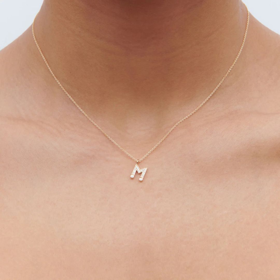 Simple M Necklace