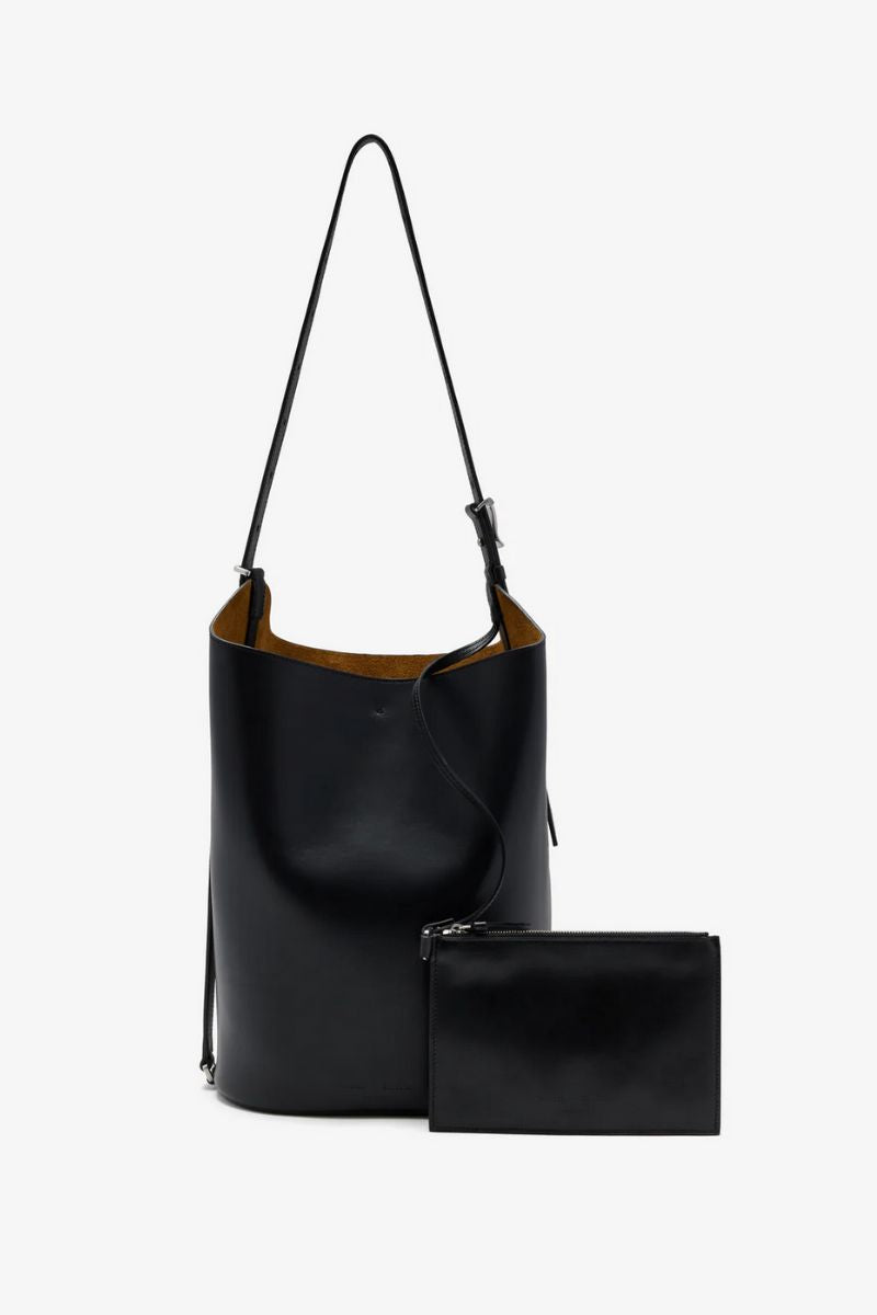 Brant Bucket Bag in Smooth Calf - Black
