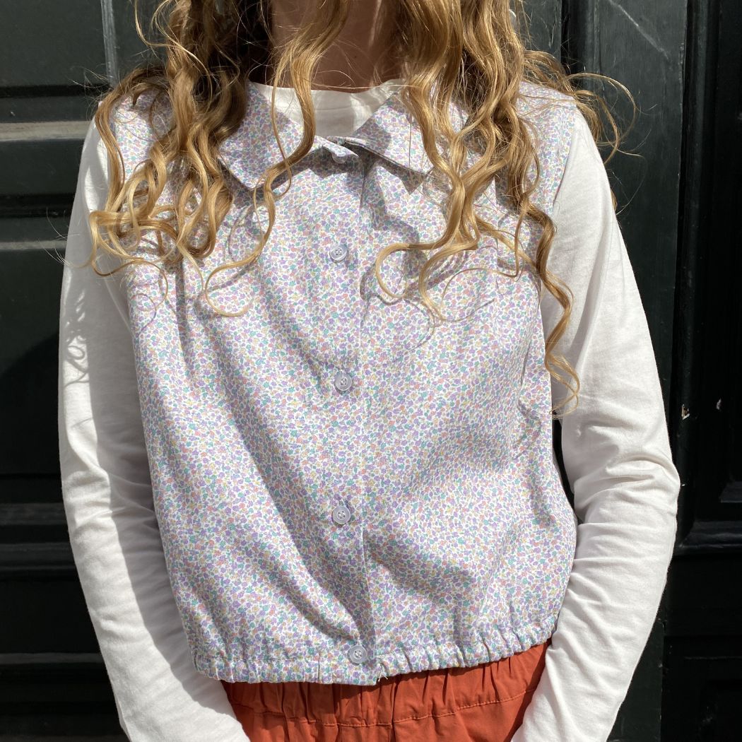 Trouville Top - Small Flower Summerday