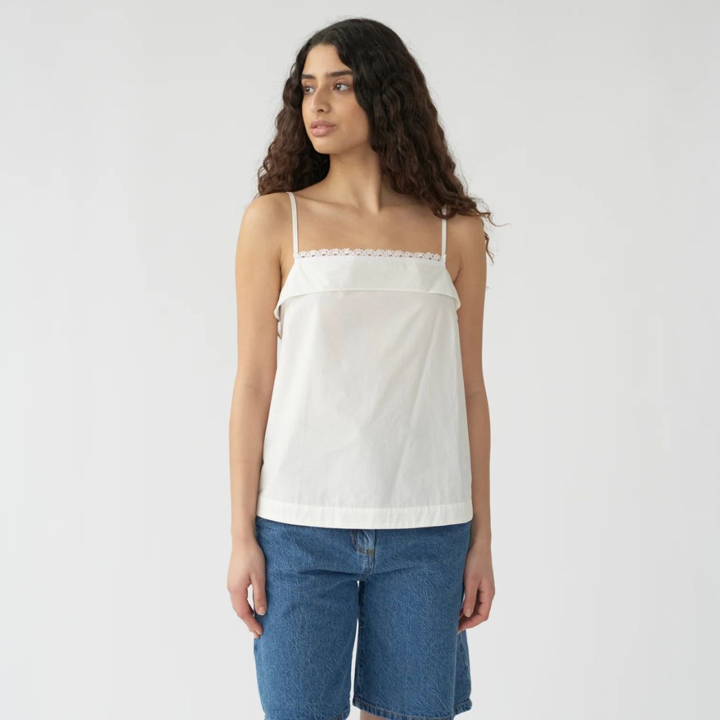 Light Poplin Camisole - Ecru