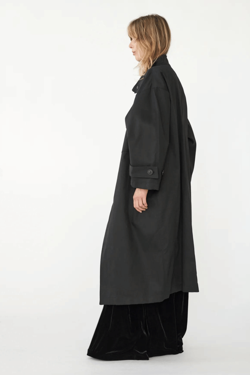 Water resistant Trench Coat - Black