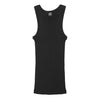 Americana Cotton Tank Top 7165 - høj udskæring - Sort