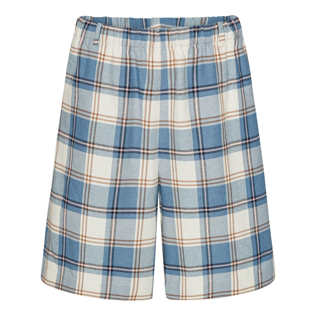Bermuda Shorts - Blue/Pink Check