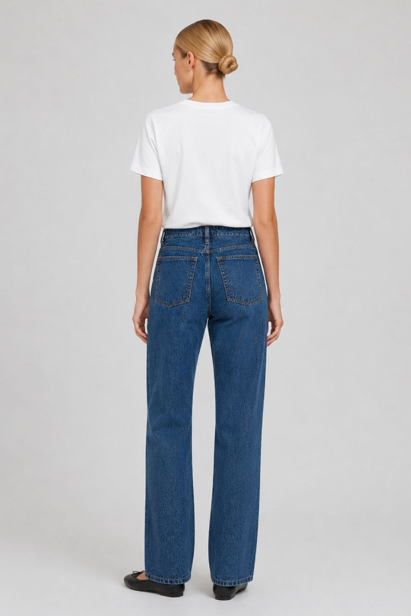 Billie Straight Jeans - Washed Blue