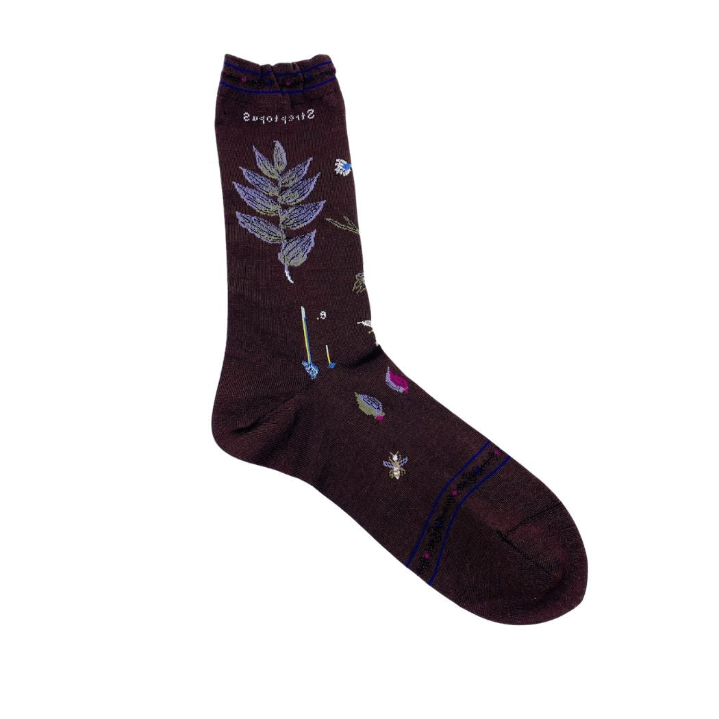 Botanical Strømper - Dark Brown - Str. 36-40