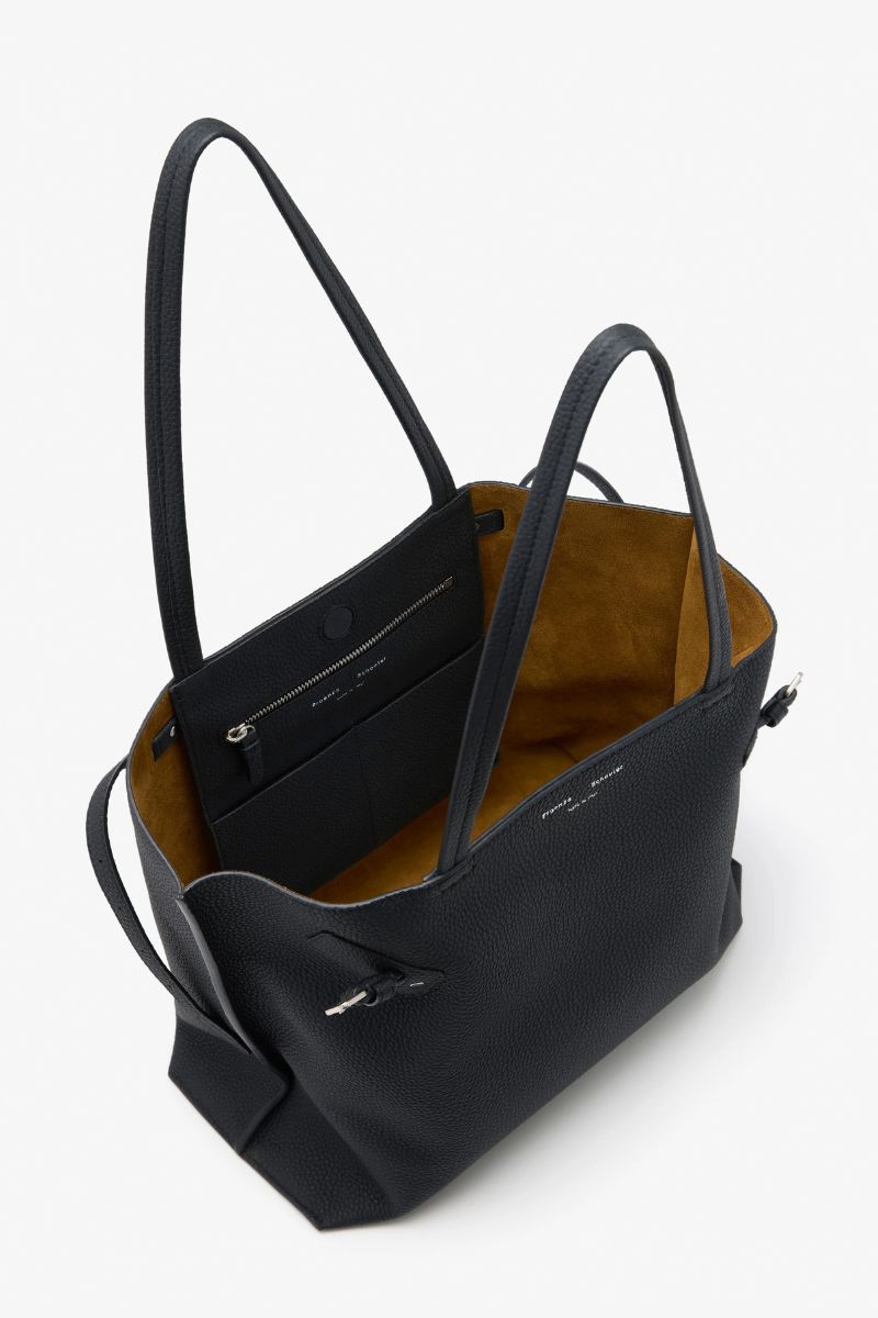 Days Tote in Pebbled Calf Skin - Black