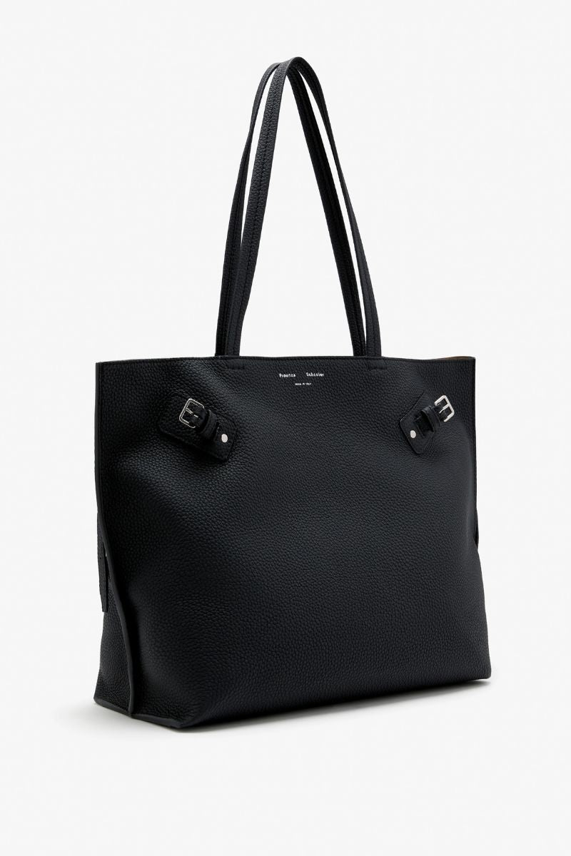 Days Tote in Pebbled Calf Skin - Black