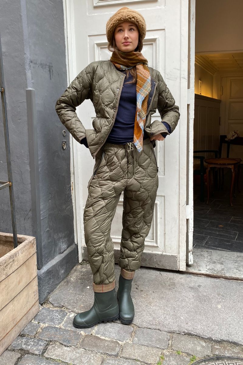 Military Down Pants - Dark Olive