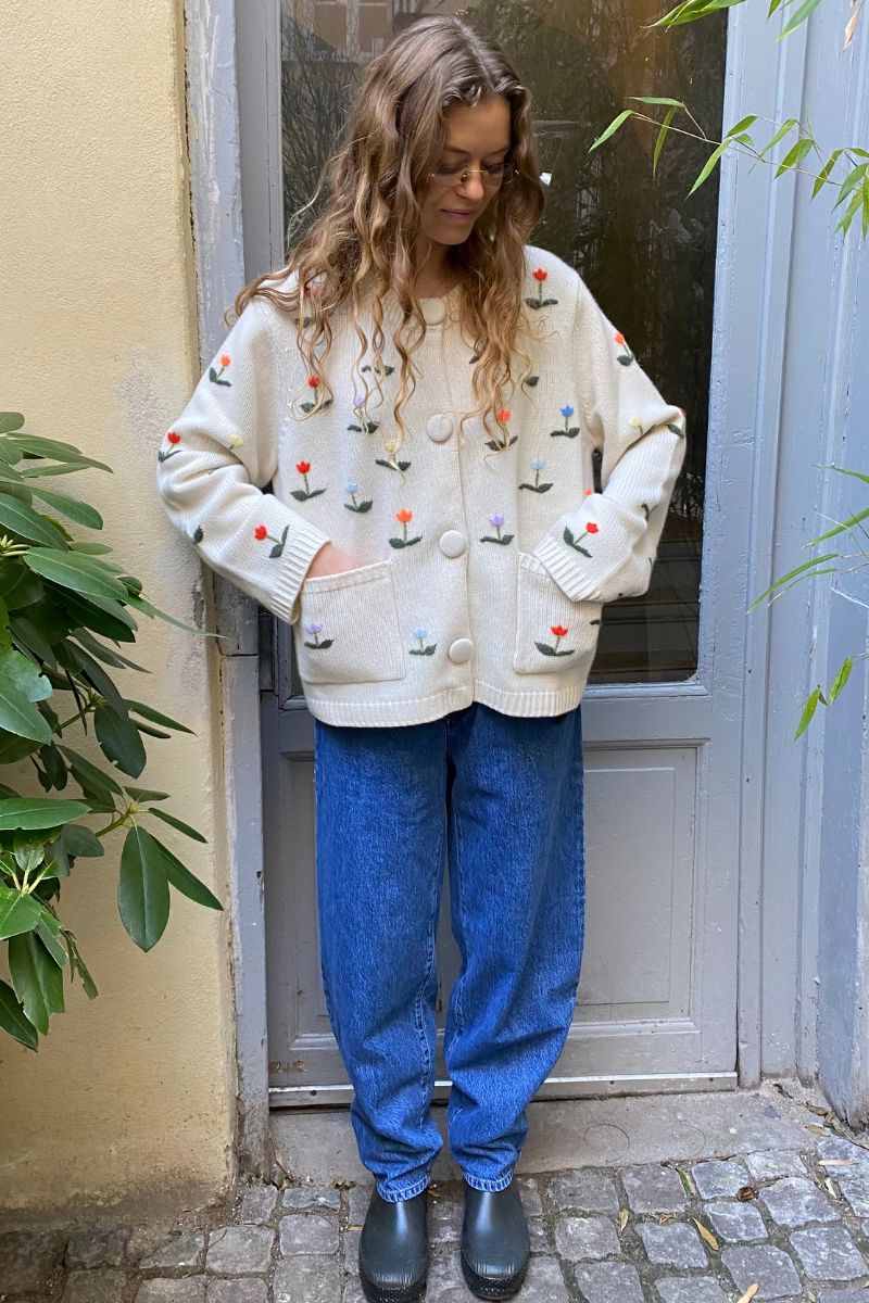 Wuth x ROTÉ Tulip Jacket - Cloud white