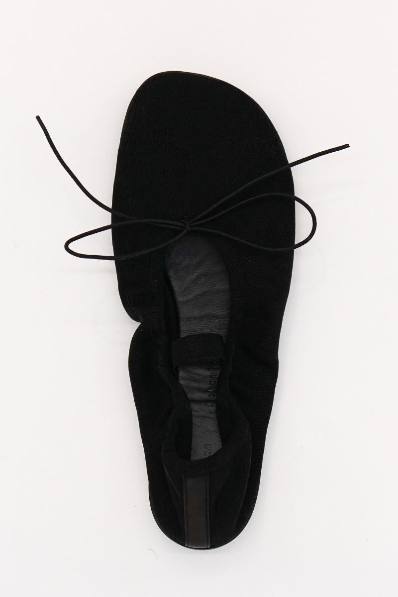 Glove Mary Jane Ballet Flat - Black