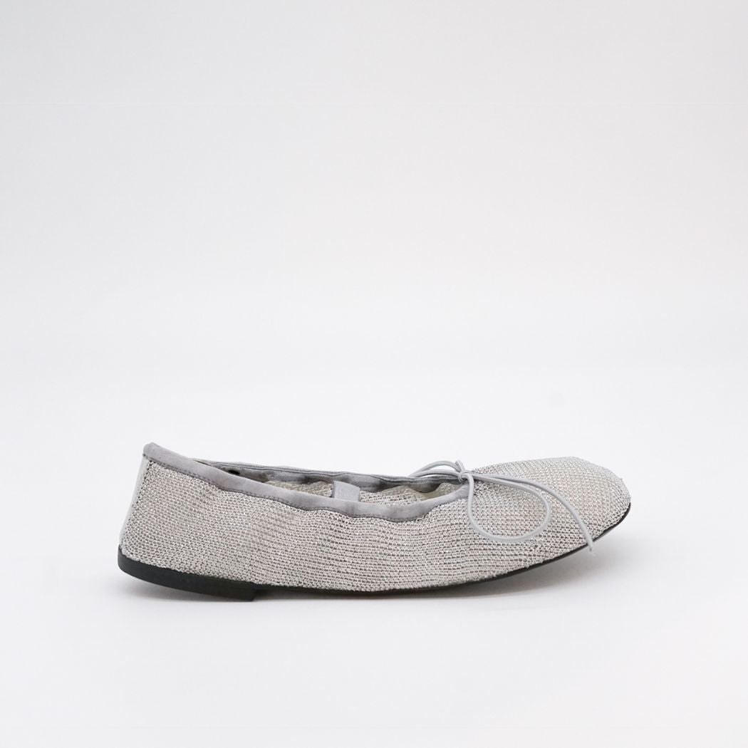 Glove Mary Jane Ballet Flat - Silver