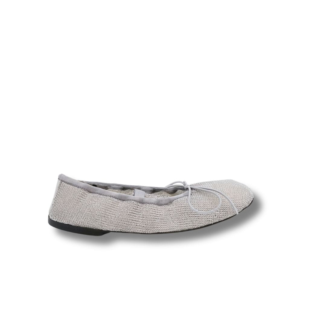 Glove Mary Jane Ballet Flat - Silver