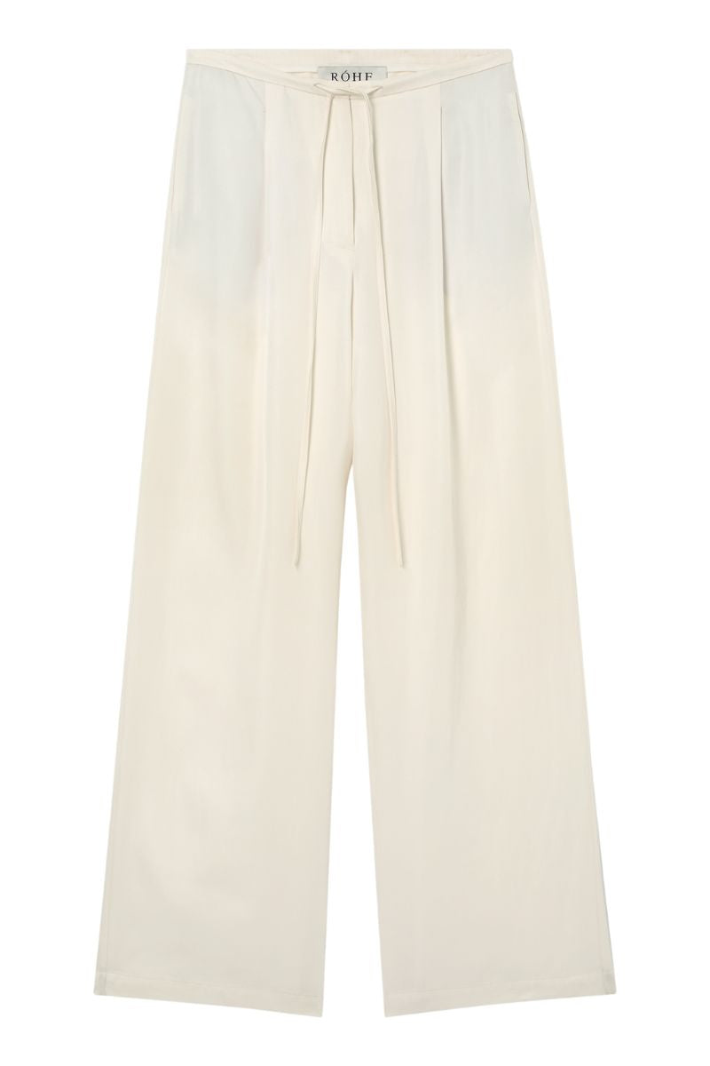 Relaxed Drawstring Trousers - Pearl