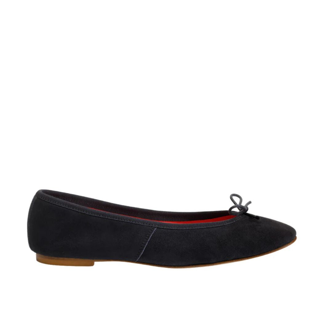 Capri Nappa Ballerina Shoes - Black