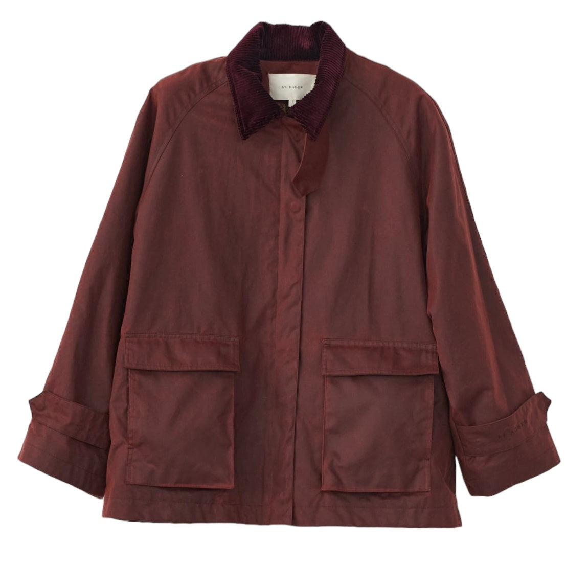 Oilskin Mac Jacket - Burgundy