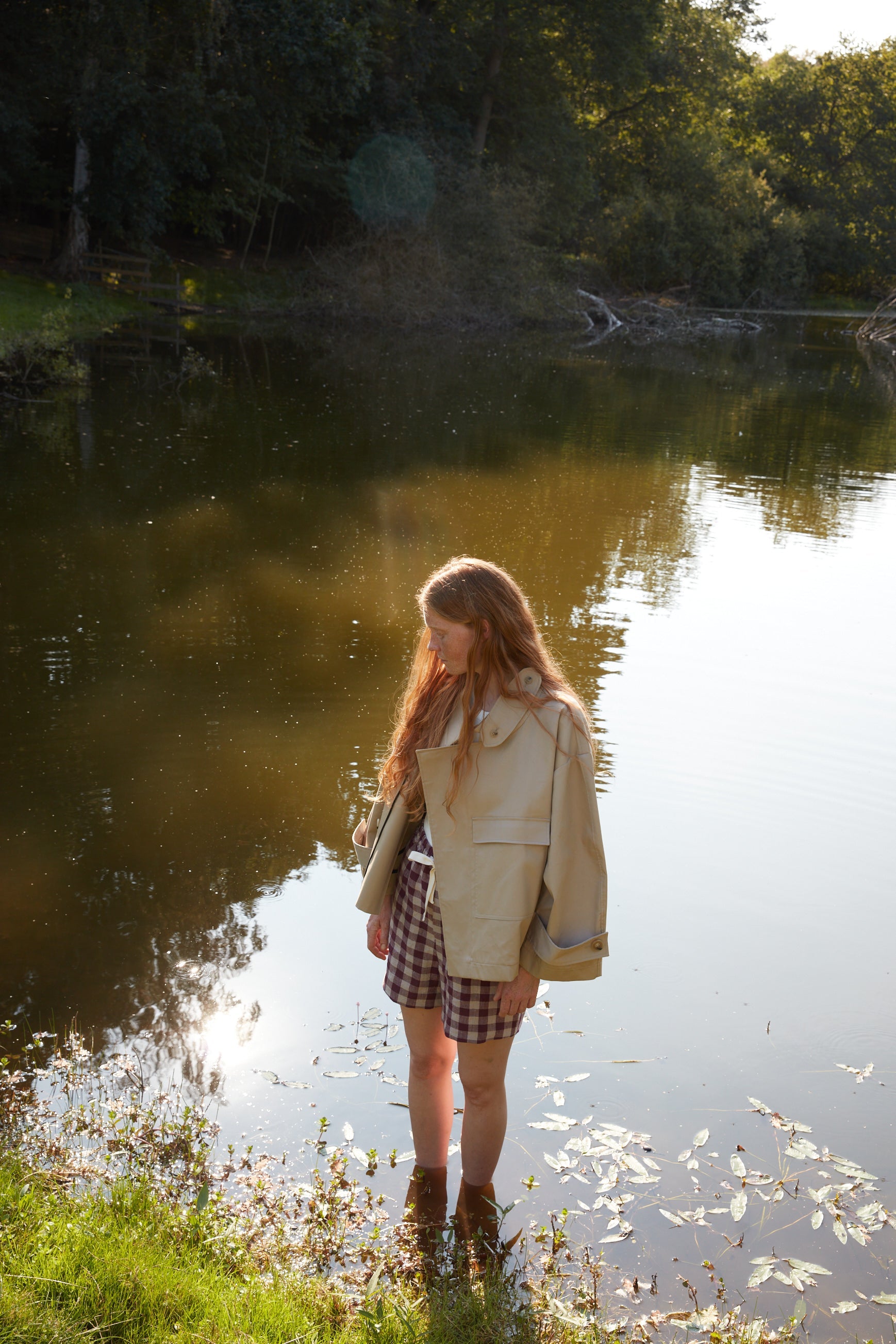 Water Resistant Coat - Cool Beige