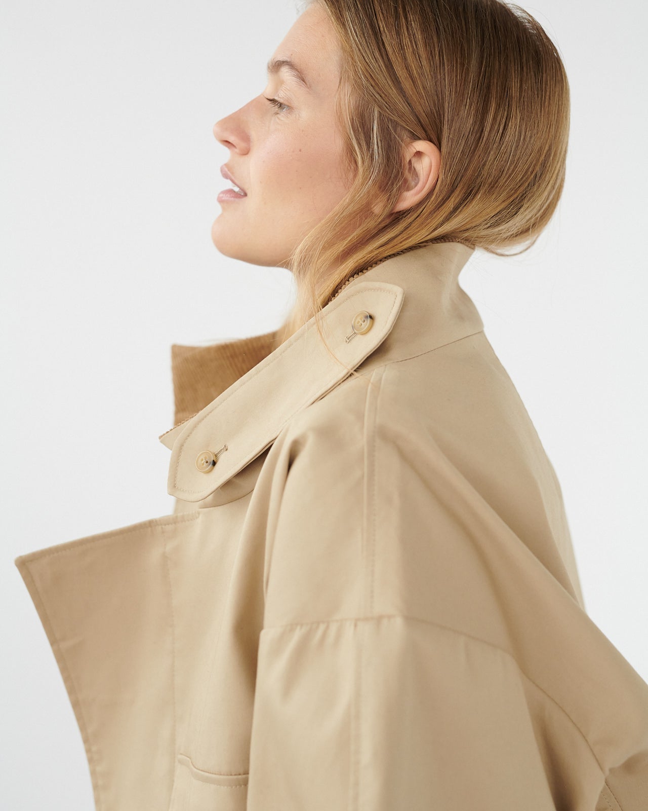Water Resistant Coat - Cool Beige