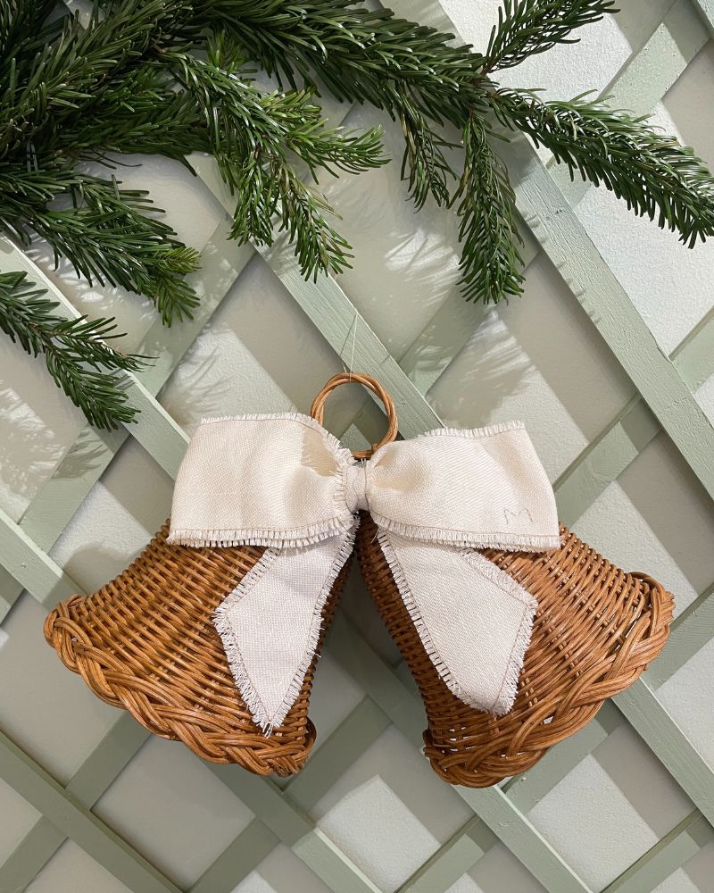 Christmas bell with red bow