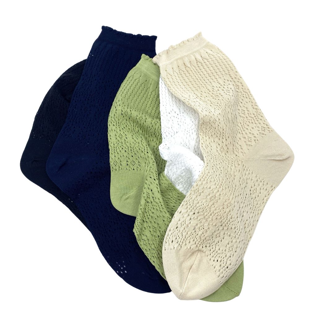 Lace Strømper - Lime - Str. 36-40