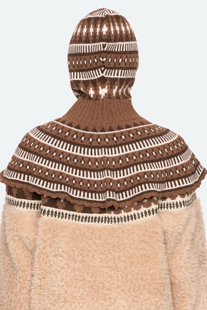 Linea Fair Isle Balaclava - Camel