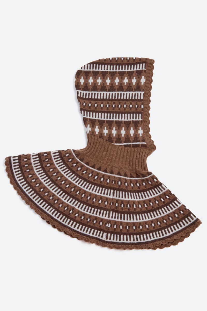 Linea Fair Isle Balaclava - Camel
