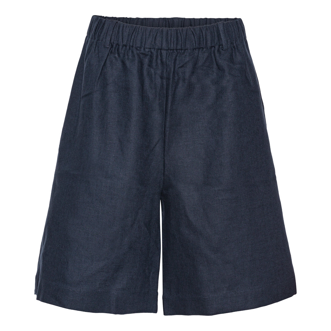 Bermuda shorts - Navy Linen