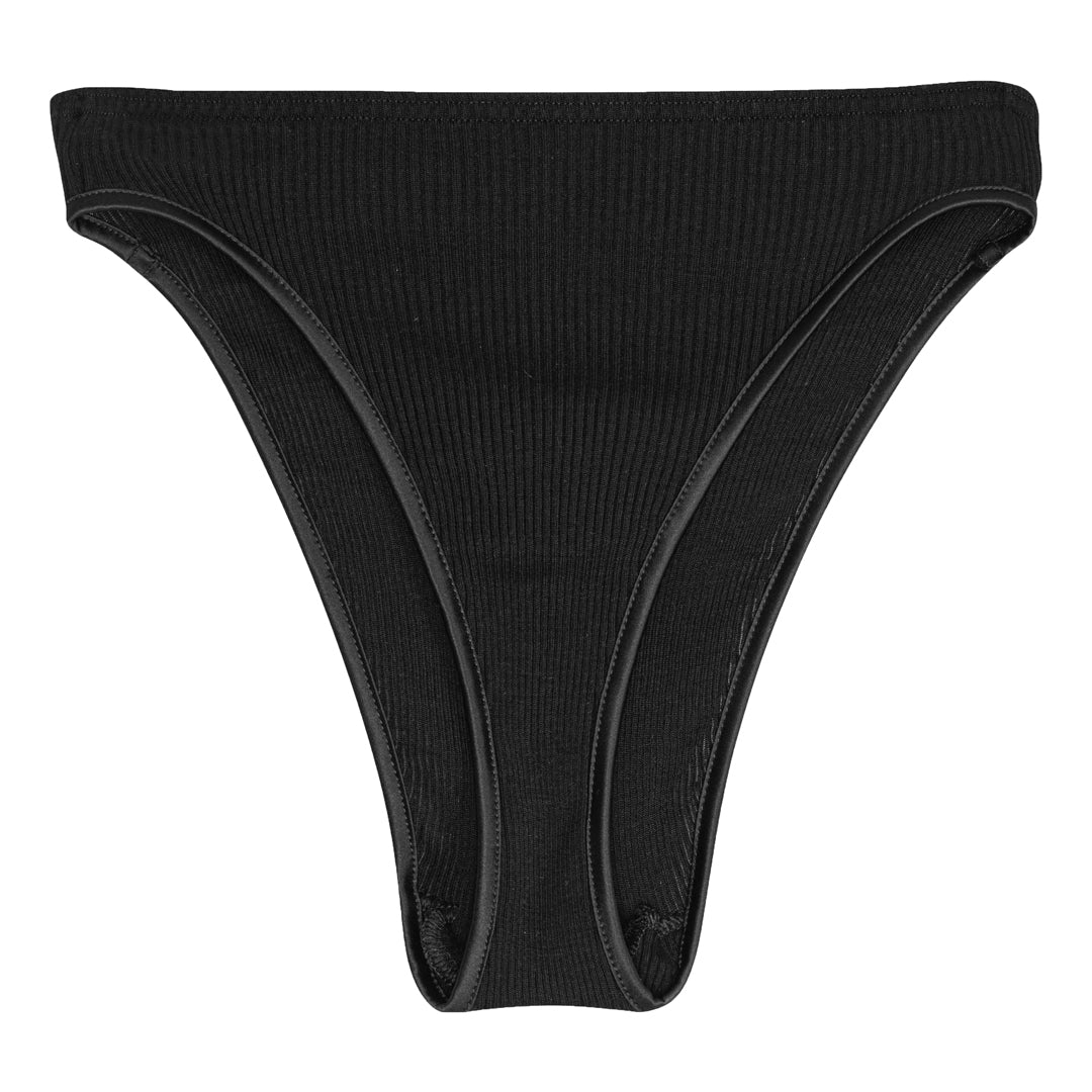 Trusser wool silk rib LB001 - Black