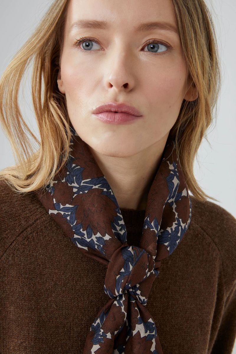 Cotton Foulard no.680 - Coffee