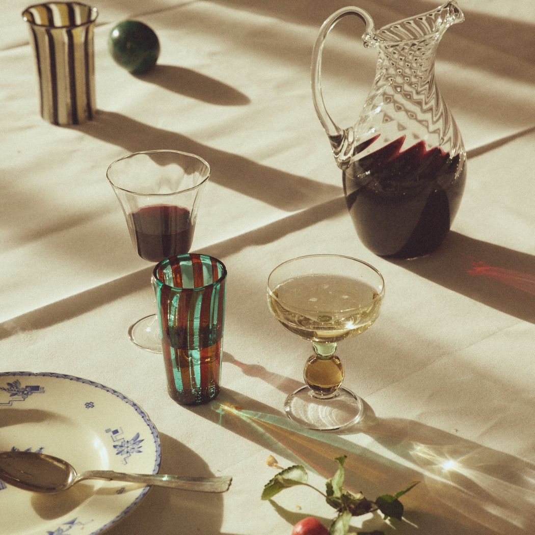 Noam Champagne Glas - Hazel/Jade