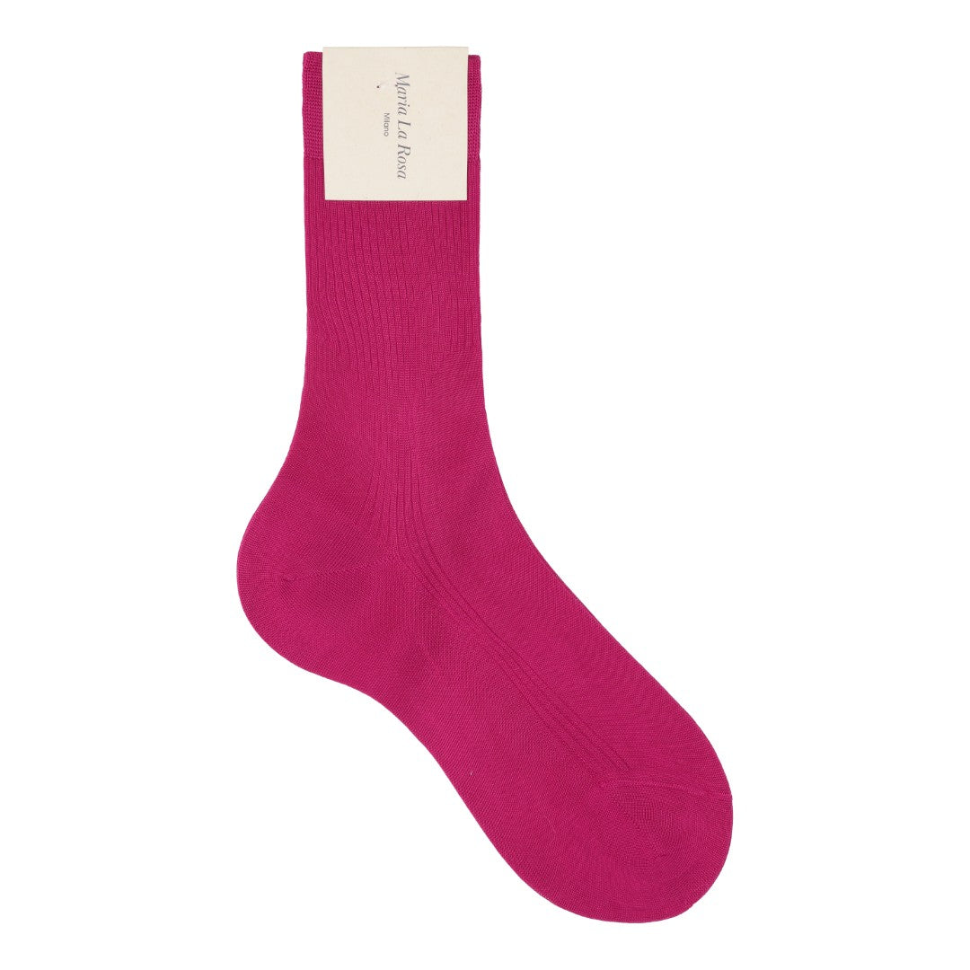 Organic Cotton Strømper kort skaft - Magenta