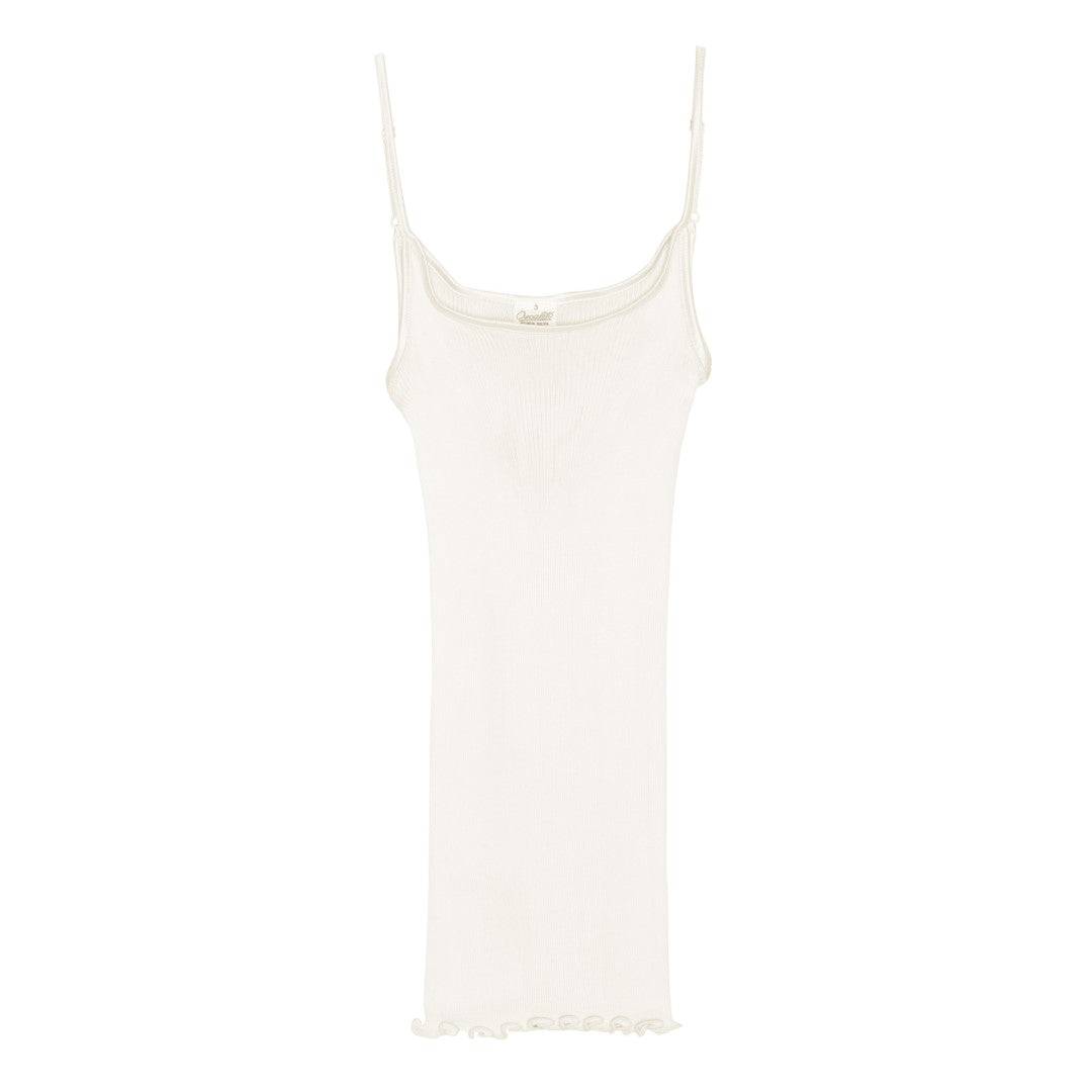 Cami Silk Rib Undertrøje 9450 - Ivory