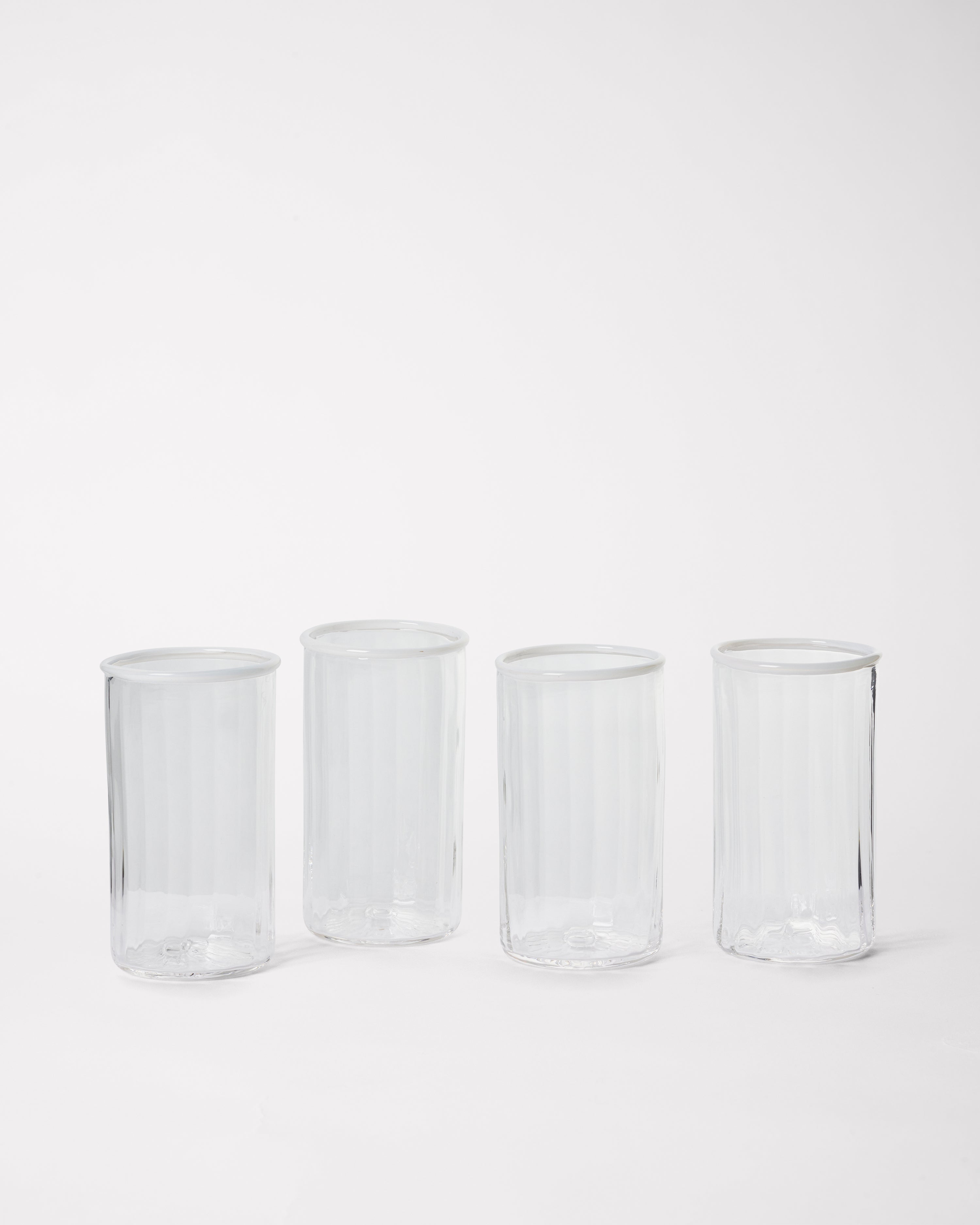 Peter Glass Large - White Set of four