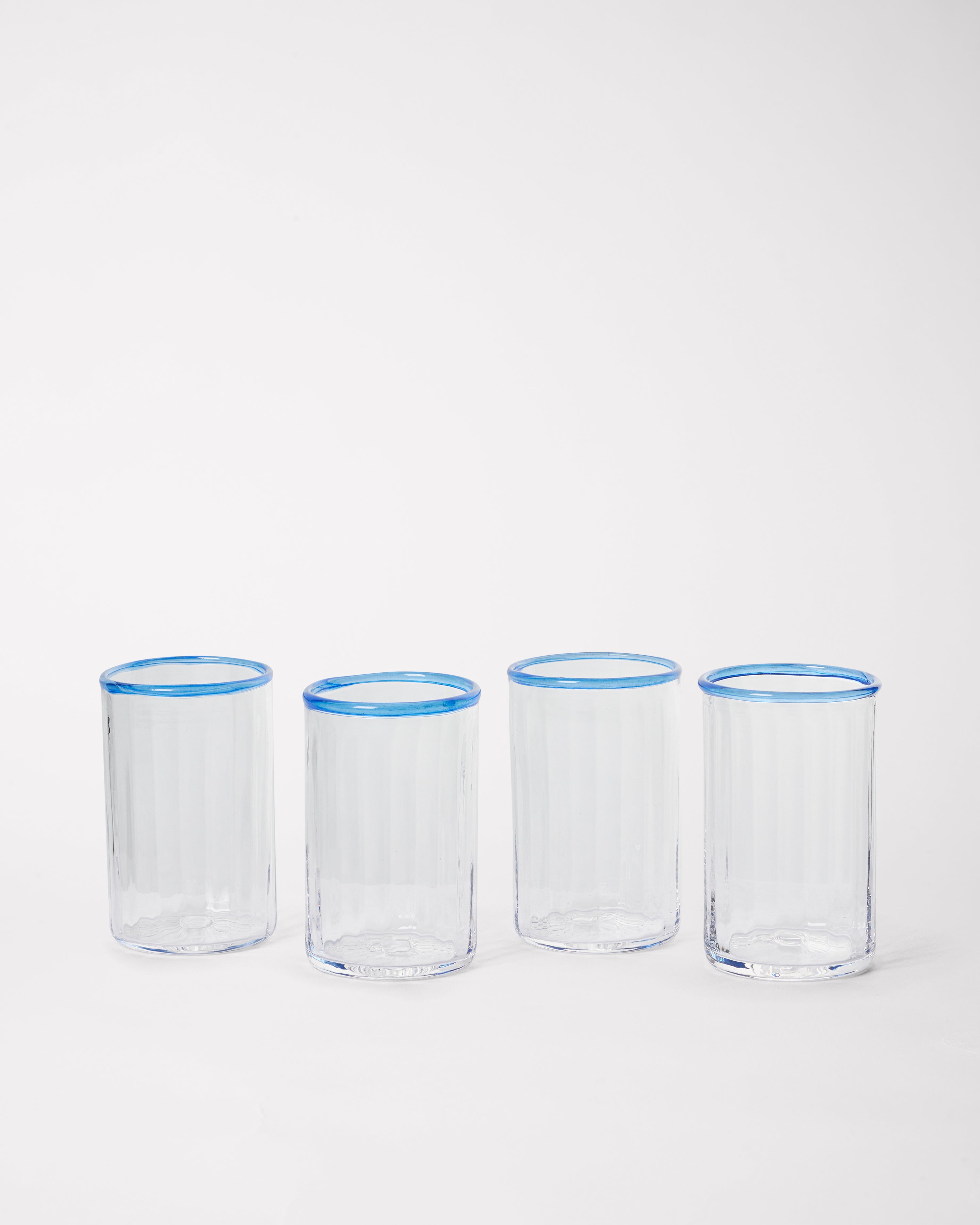 Peter Glass Small - Aquamarine Set of four