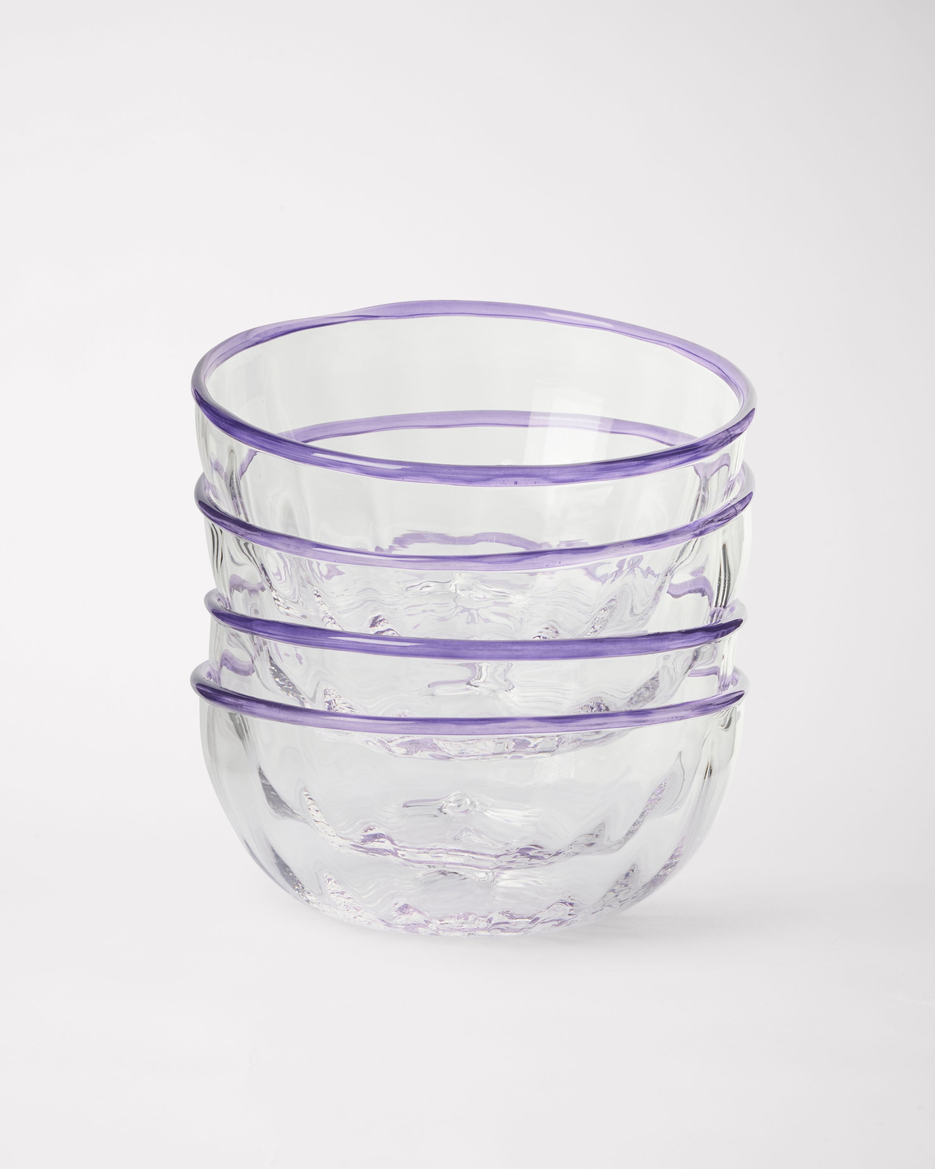 Peter Glasskål - Amethyst Set of four