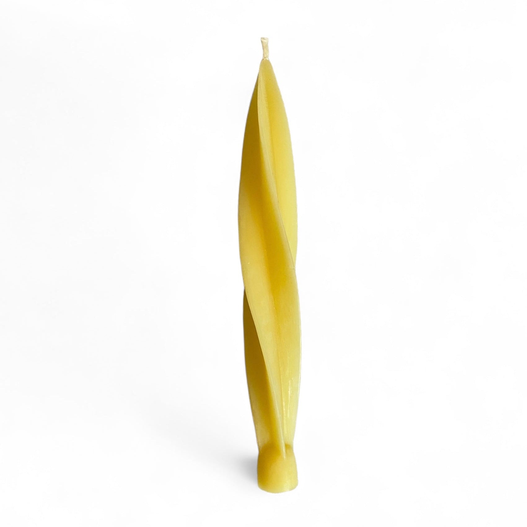 Twisted Candle - Honey Yellow